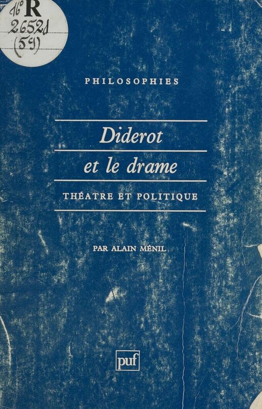 Diderot et le drame : théâtre et politique