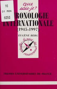 Chronologie internationale (1945-1995)