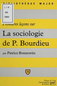 Premières leçons sur la sociologie de Bourdieu