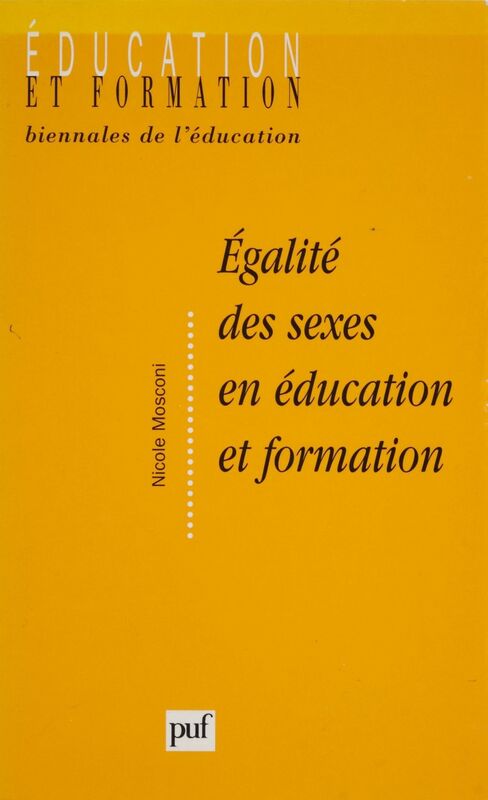 Égalité des sexes en éducation et formation