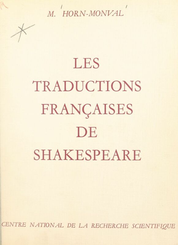 Les traductions françaises de Shakespeare