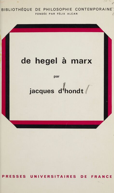 De Hegel à Marx