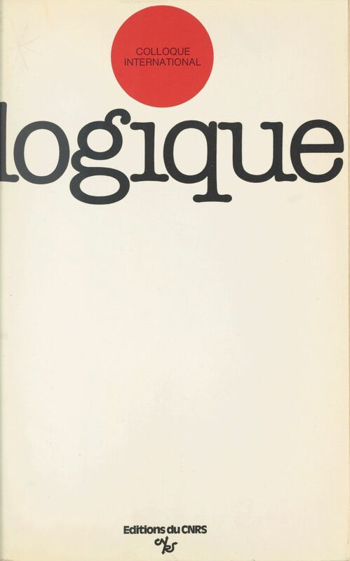 Colloque international de logique, Clermont-Ferrand, 18-25 juillet 1975