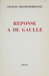 Réponse à de Gaulle