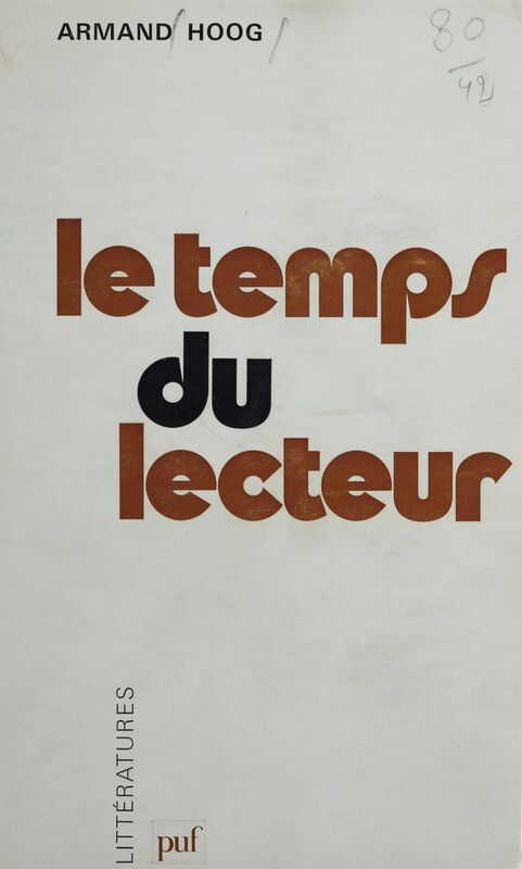 Le temps du lecteur Ou L'agent secret
