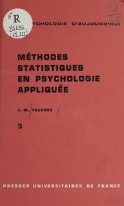 Méthodes statistiques en psychologie appliquée (3)