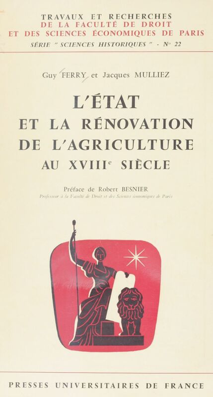 L'État et la rénovation de l'agriculture au XVIIIe siècle