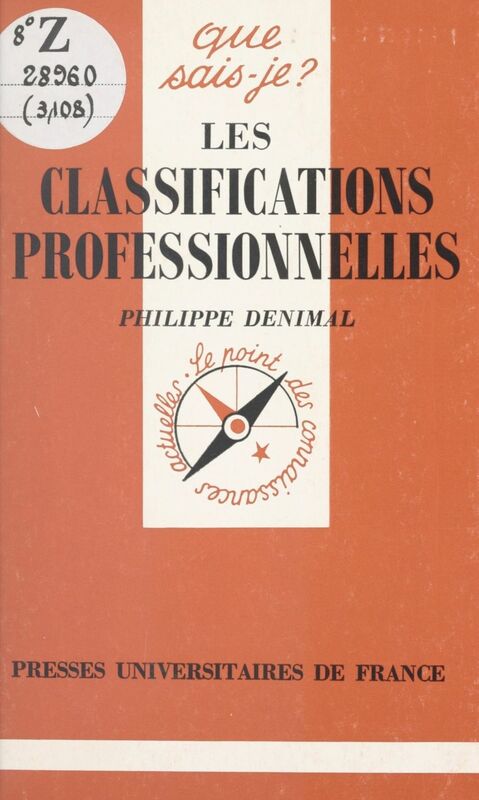 Les classifications professionnelles