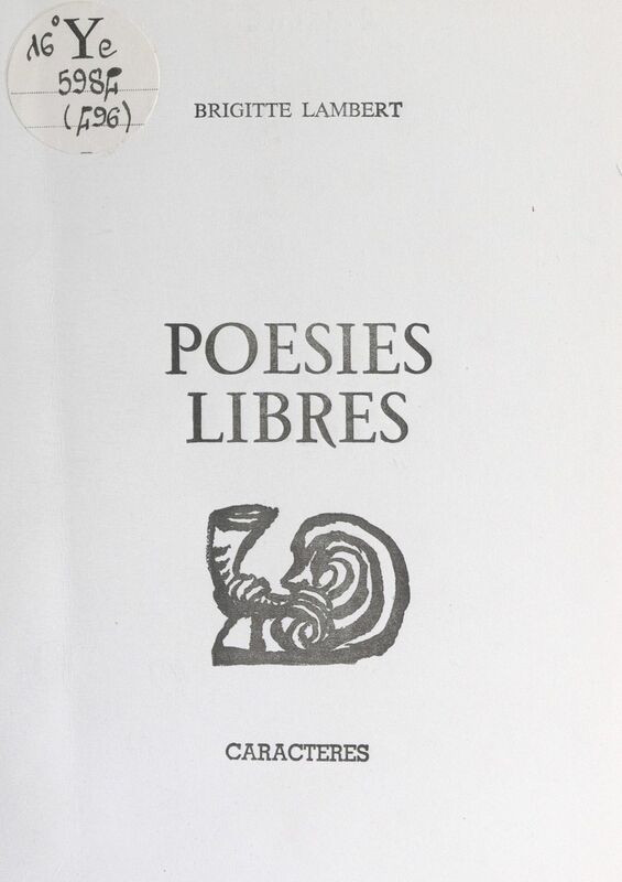 Poésies libres