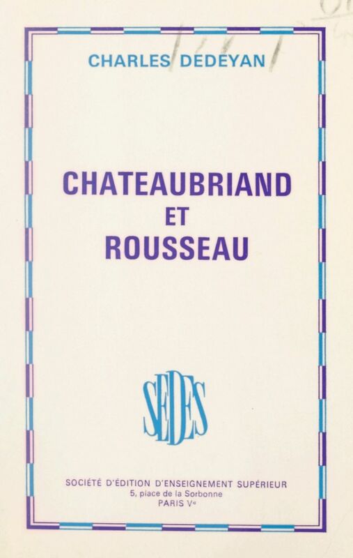 Chateaubriand et Rousseau