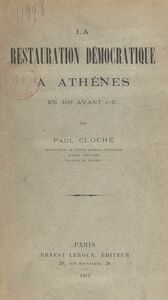 La restauration démocratique à Athènes en 403 avant J.-C.