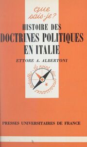 Histoire des doctrines politiques en Italie