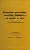 Détention provisoire, contrôle judiciaire et garde à vue : problèmes soulevés par leur contrôle juridictionnel XIIe Journées franco-belgo-luxembourgeoises de droit pénal, Poitiers, 11 et 12 décembre 1970