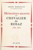 Mémoires secret du chevalier de Rosaz 1796-1876