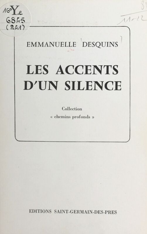 Les accents d'un silence