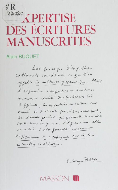 L'Expertise des écritures manuscrites