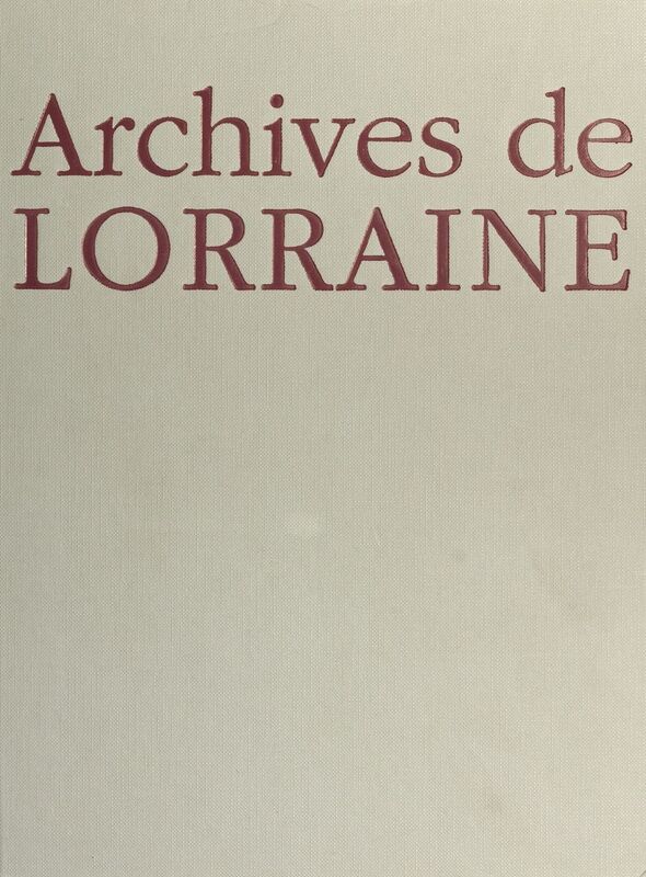 Archives de Lorraine
