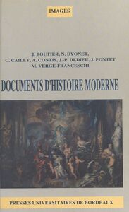 Documents d'histoire moderne : Du milieu du XVIIe siècle à la fin du XVIIIe siècle