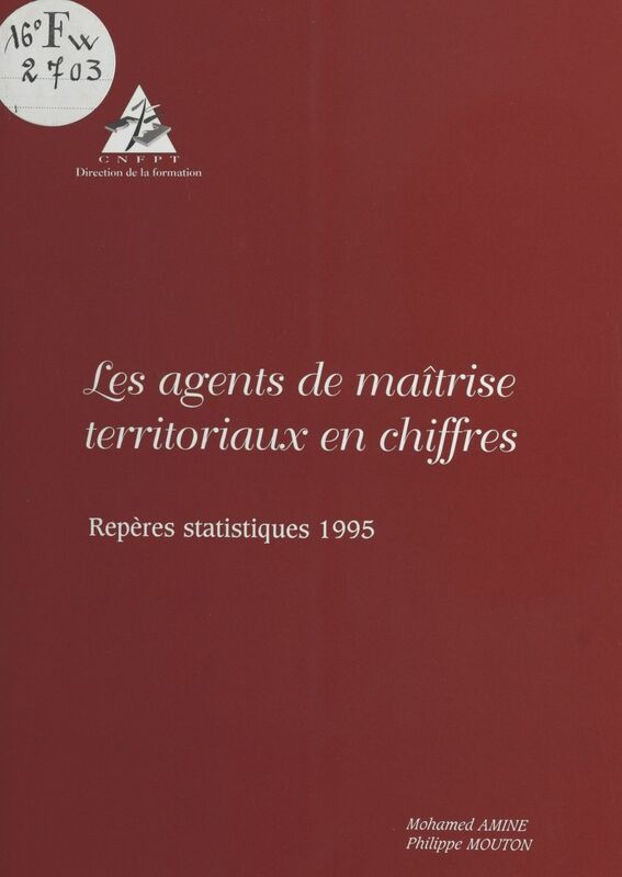 Les agents de maîtrise territoriaux en chiffres : repères statistiques 1995