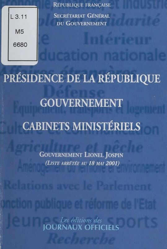 Présidence de la République, gouvernement et cabinets ministériels : Gouvernement Édith Cresson