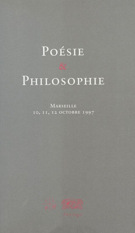 Poésie et philosophie