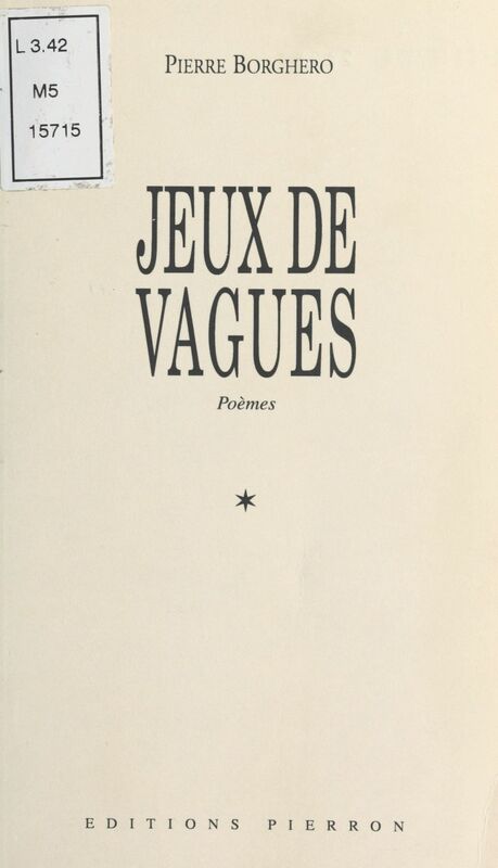 Jeux de vagues Poèmes