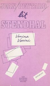 Voix et traces narratives chez Stendhal Analyse sémiotique de «Vanina Vanini» ou Particularités sur la dernière vente de carbonari découverte dans les États du Pape