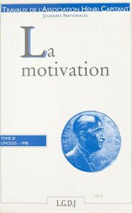La Motivation : journées nationales, Limoges 1998