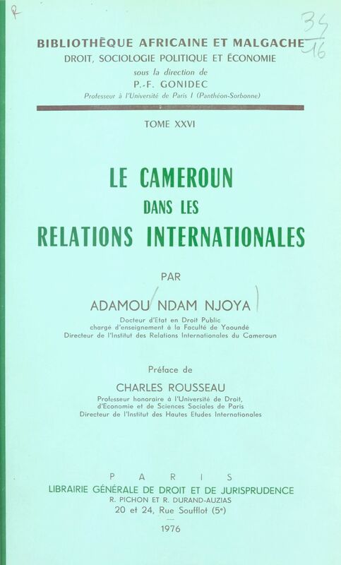 Le Cameroun dans les relations internationales