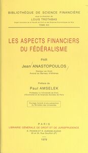 Les aspects financiers du fédéralisme