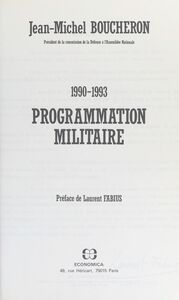 Programmation militaire : 1990-1993