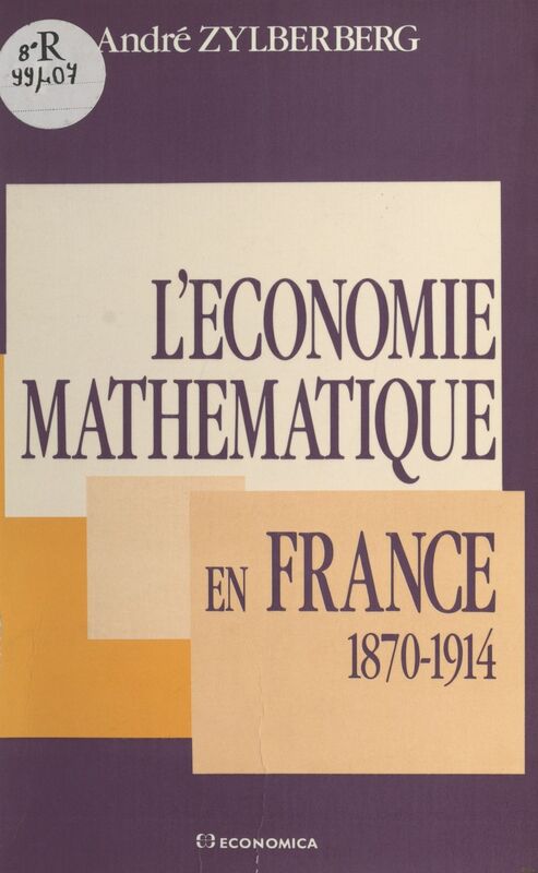 L'économie mathématique en France : 1870-1914
