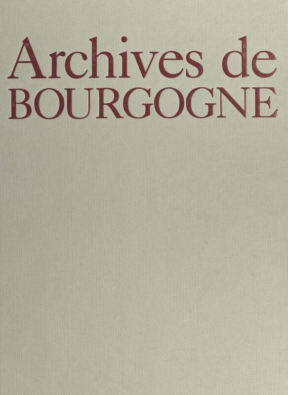 Archives de Bourgogne
