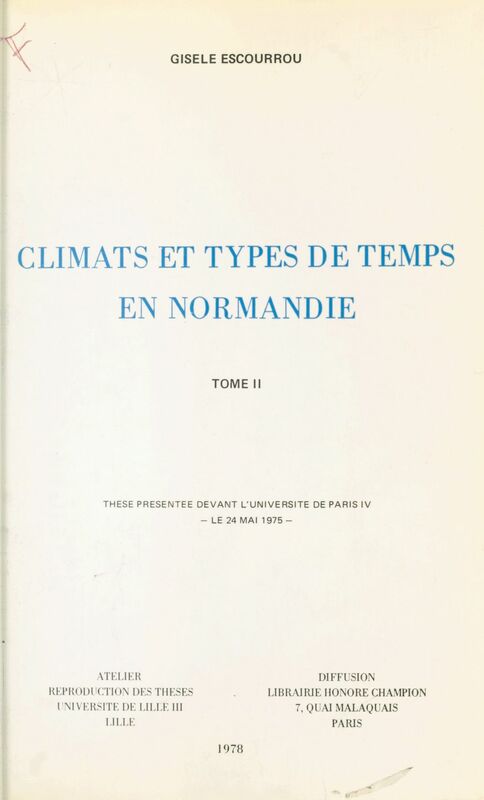 Climats et types de temps en Normandie (2)