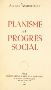 Planisme et progrès social