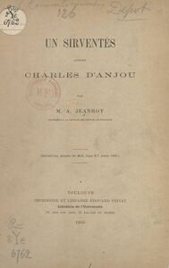 Un sirventés contre Charles d'Anjou 1268
