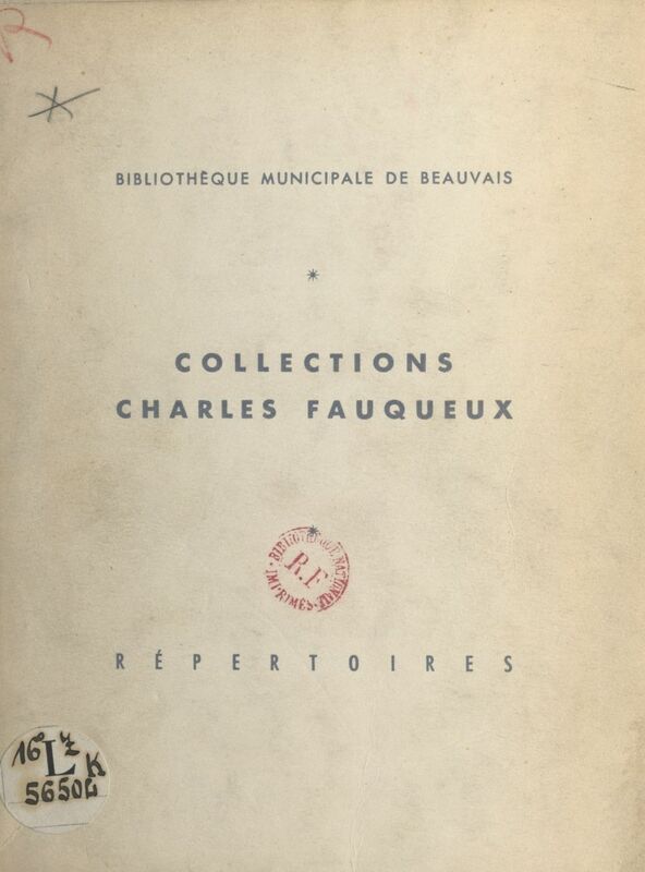 Collections Charles Fauqueux Répertoires