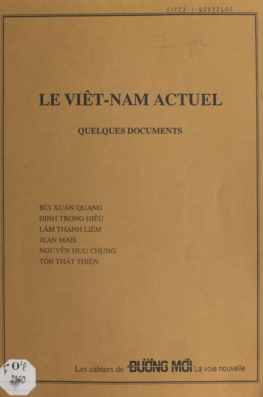 Le Viêt-Nam actuel Quelques documents