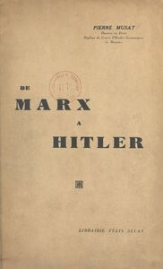 De Marx à Hitler