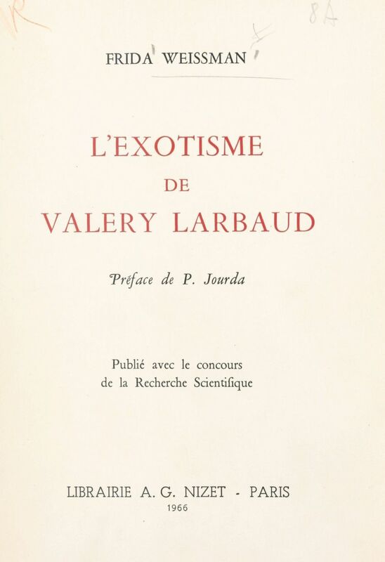 L'exotisme de Valery Larbaud