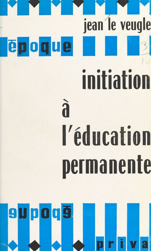 Initiation à l'éducation permanente
