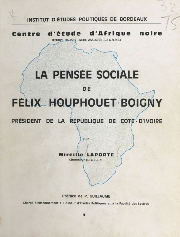 La pensée sociale du président Félix Houphouet-Boigny
