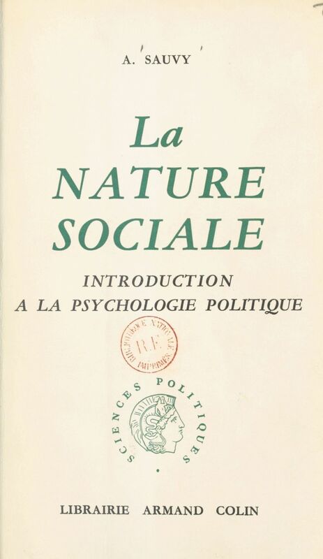 La nature sociale Introduction à la psychologie politique