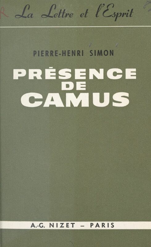 Présence de Camus