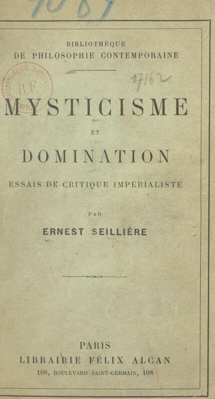 Mysticisme et domination Essais de critique impérialiste