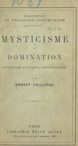 Mysticisme et domination Essais de critique impérialiste