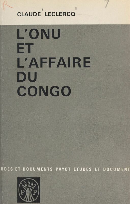 L'ONU et l'affaire du Congo
