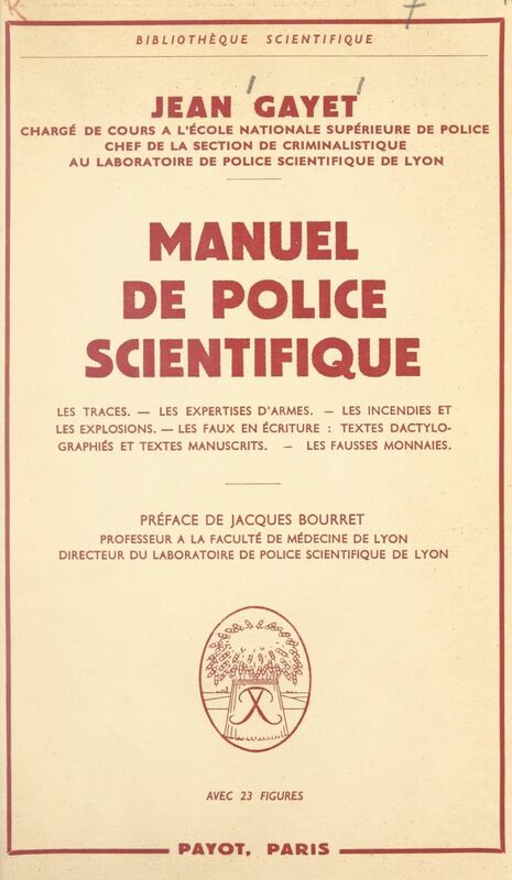 Manuel de police scientifique