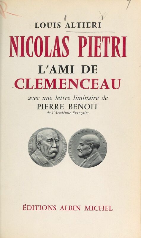 Nicolas Pietri L'ami de Clemenceau
