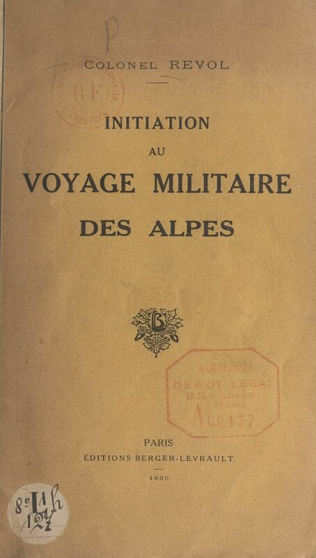 Initiation au voyage militaire des Alpes